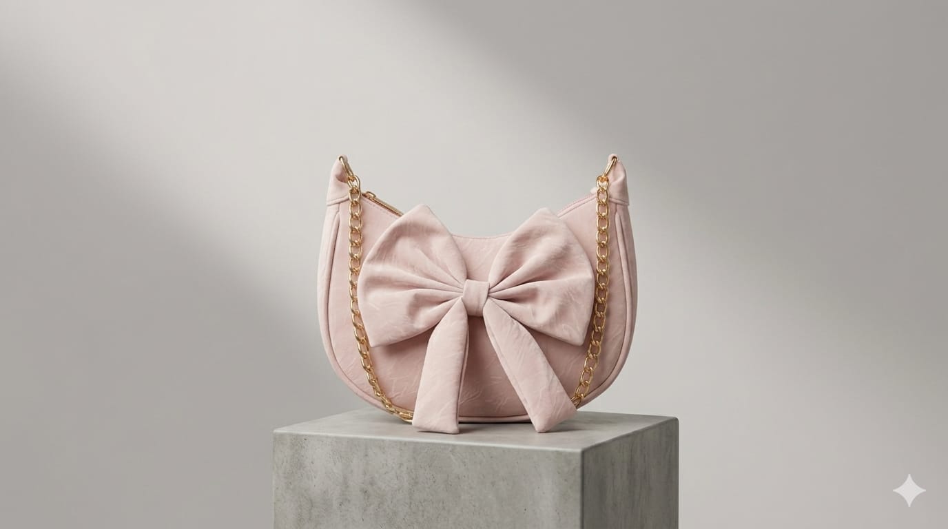 Blush Belle Bow Shoulder Bag