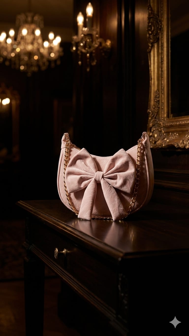 Blush Belle Bow Shoulder Bag
